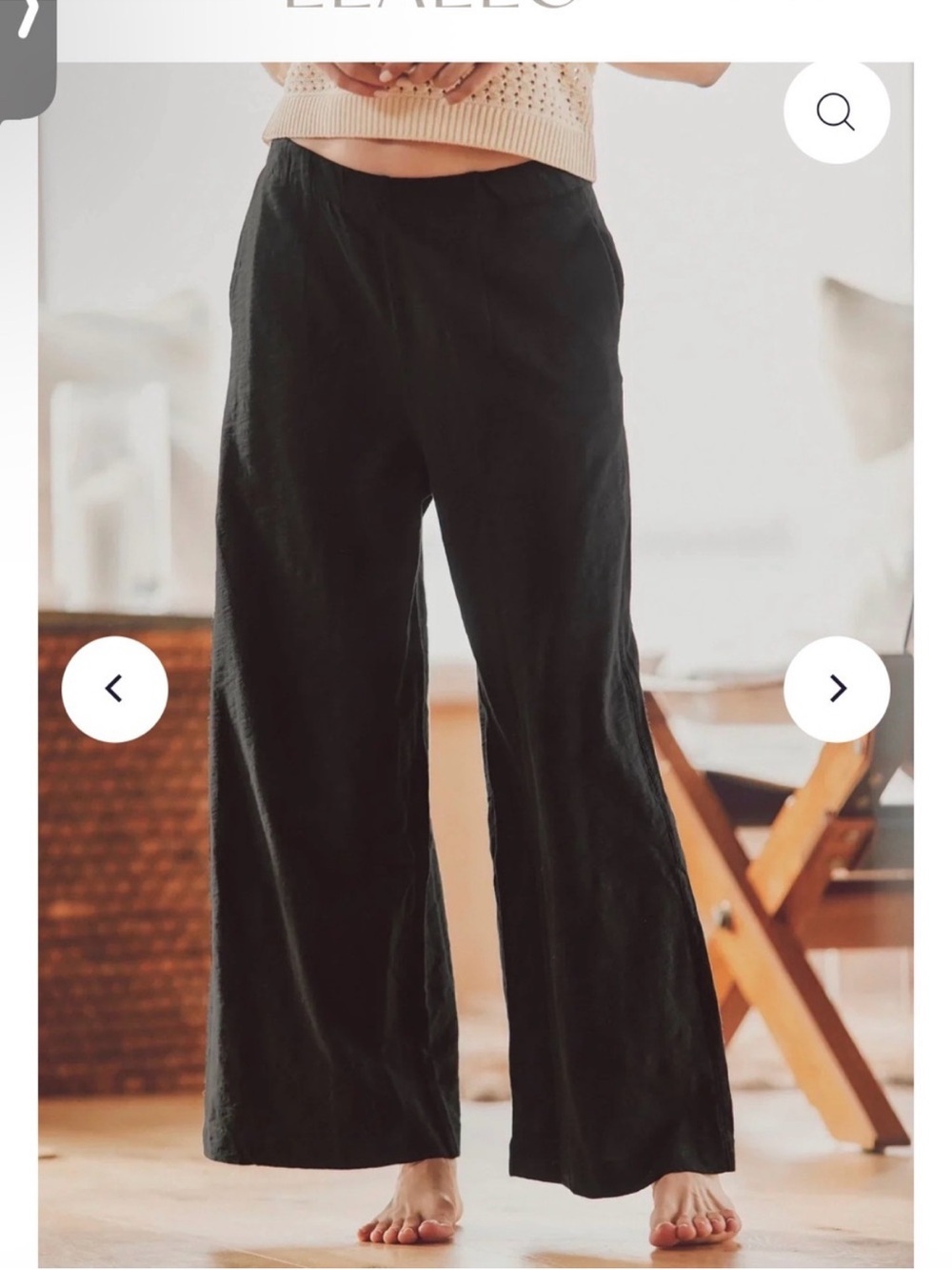 Leallo sz med poppy wide leg pant